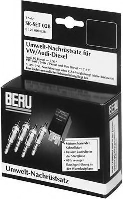 BERU SR028 Retrofit Kit, quick-start glow plug system